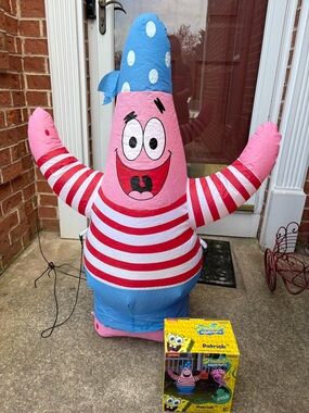 Gemmy Nickelodeon SpongeBob 3.5ft Patrick Halloween Airblown Inflatable Yard